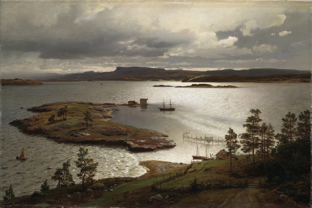 Hans Gude - The Sandvik Fiord