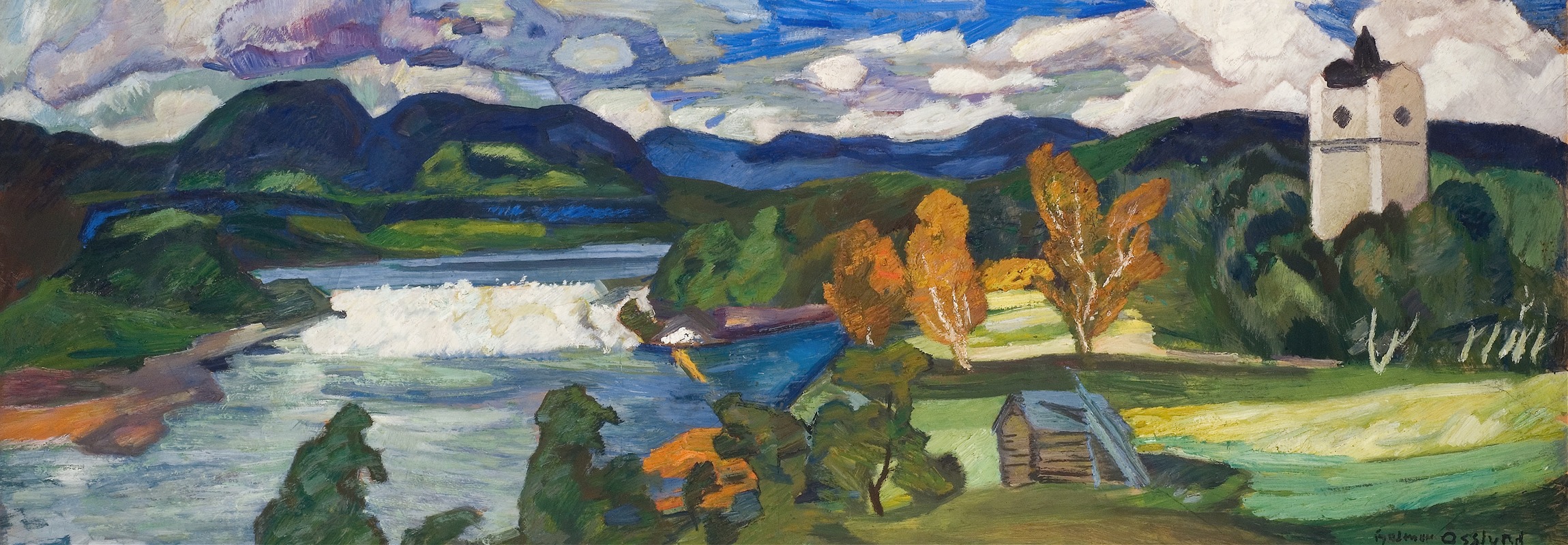 Helmer Osslund - View of Ragunda, Jämtland