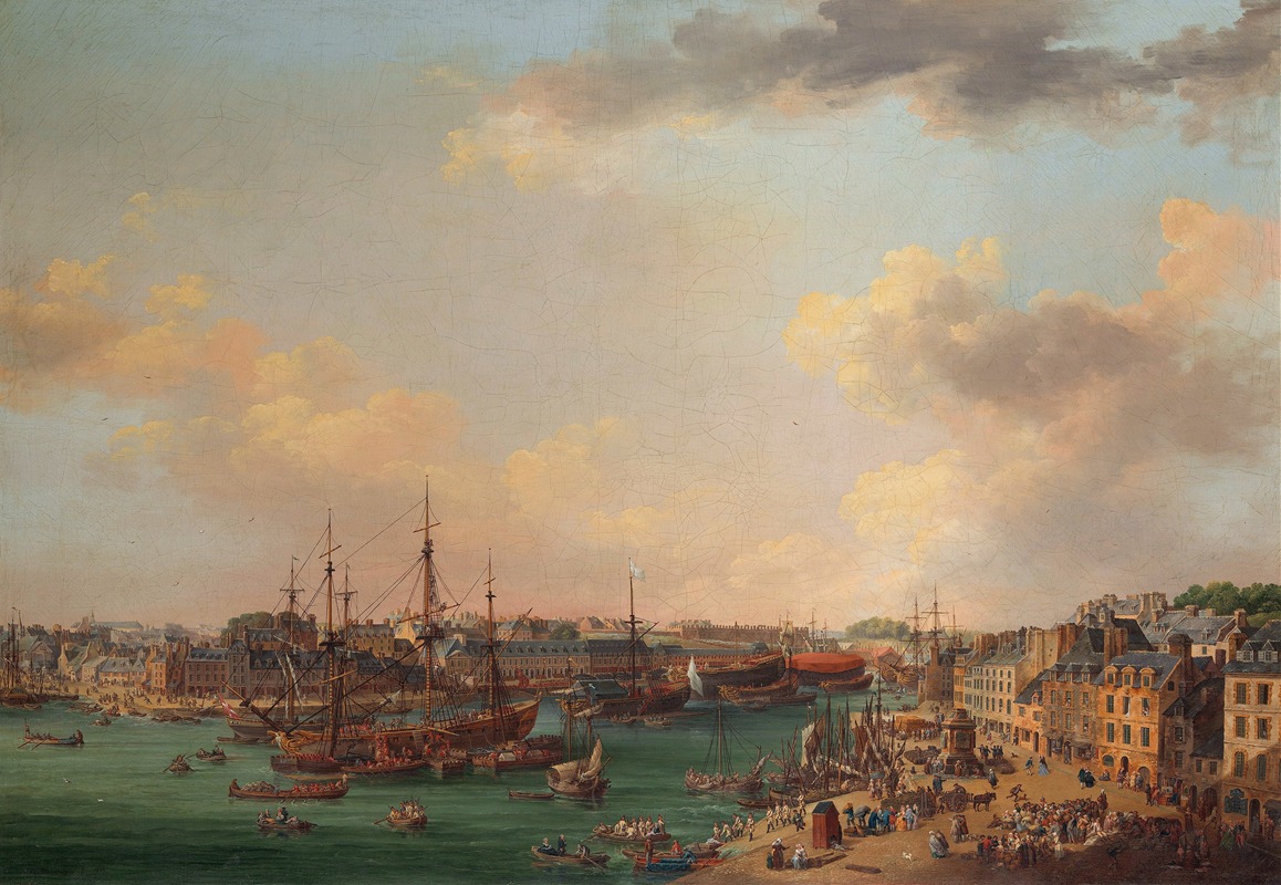 Henri Joseph van Blarenberghe - The Outer Harbor of Brest
