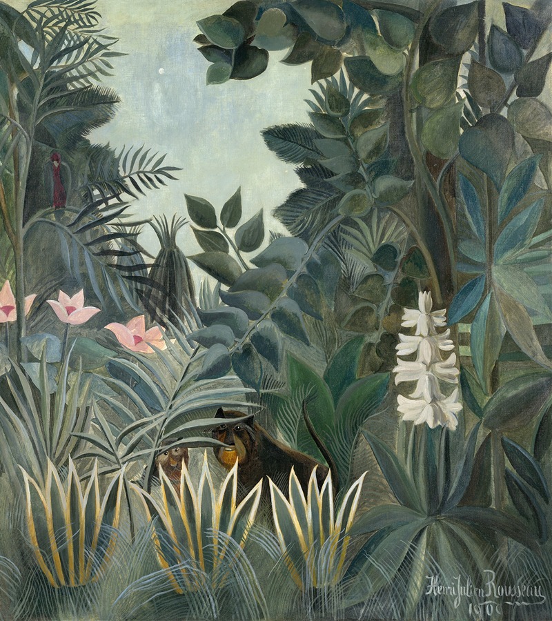 Henri Rousseau - The Equatorial Jungle