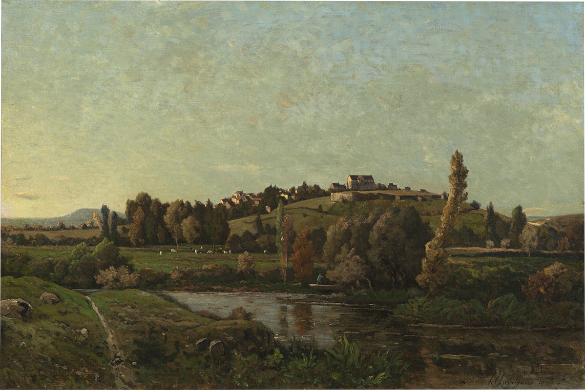 Henri-Joseph Harpignies - Landscape in Auvergne