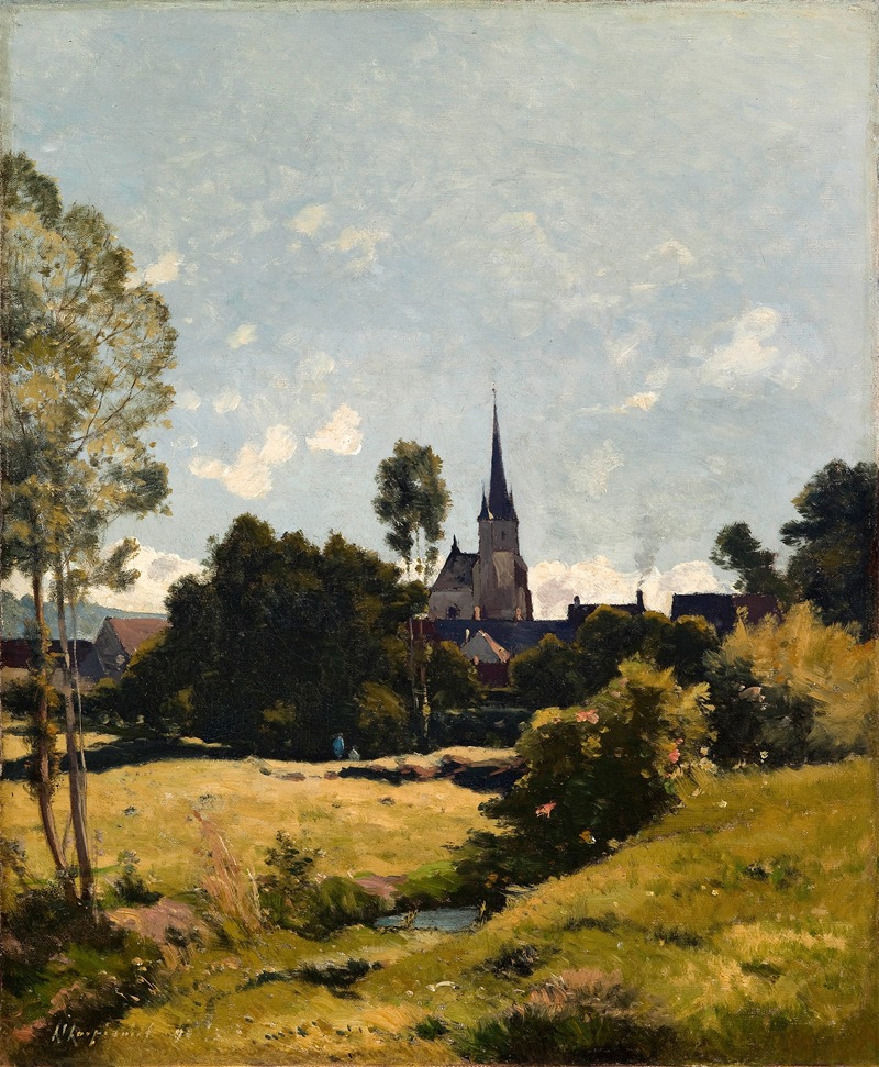 Henri-Joseph Harpignies - The Village Church