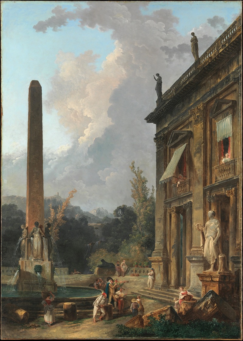 Hubert Robert - Wandering Minstrels