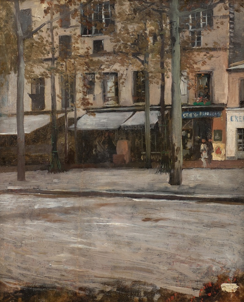 Hugo Birger - A Street in Paris. Study from Montmartre