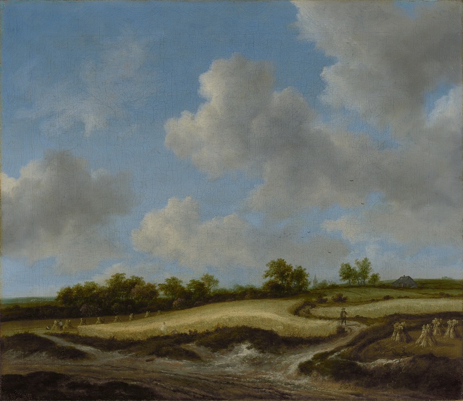 Jacob van Ruisdael - Landscape with a Wheatfield