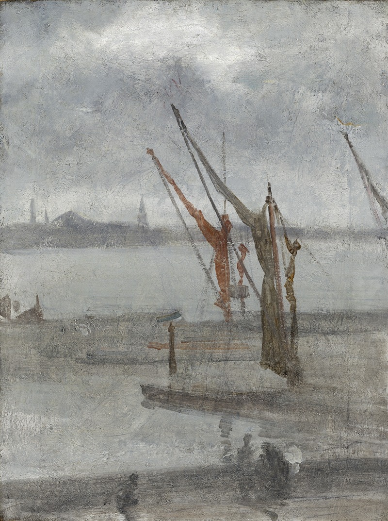 James Abbott McNeill Whistler - Grey and Silver – Chelsea Wharf