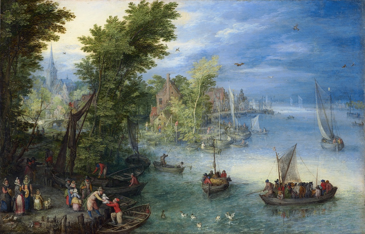 Jan Brueghel The Elder - River Landscape