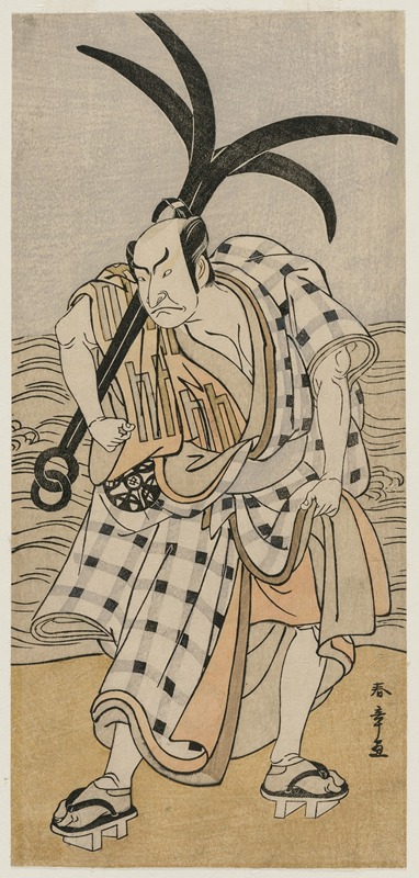 Katsukawa Shunshō - Nakamura Nakazo I as a Townsman Holding an Anchor