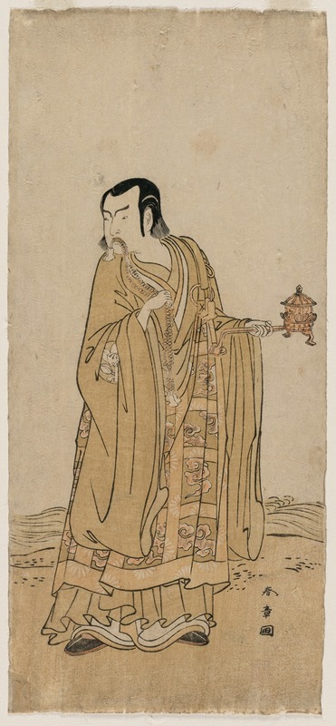 Katsukawa Shunshō - Ichimura Uzaemon IX as a Priest Beside a Stream