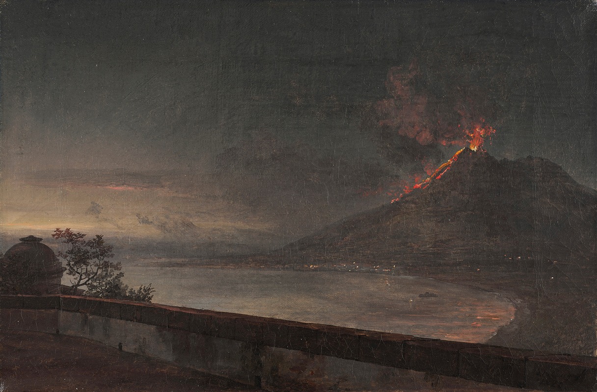 Johan Christian Dahl - Utsikt mot Vesuvuis från Quisisana