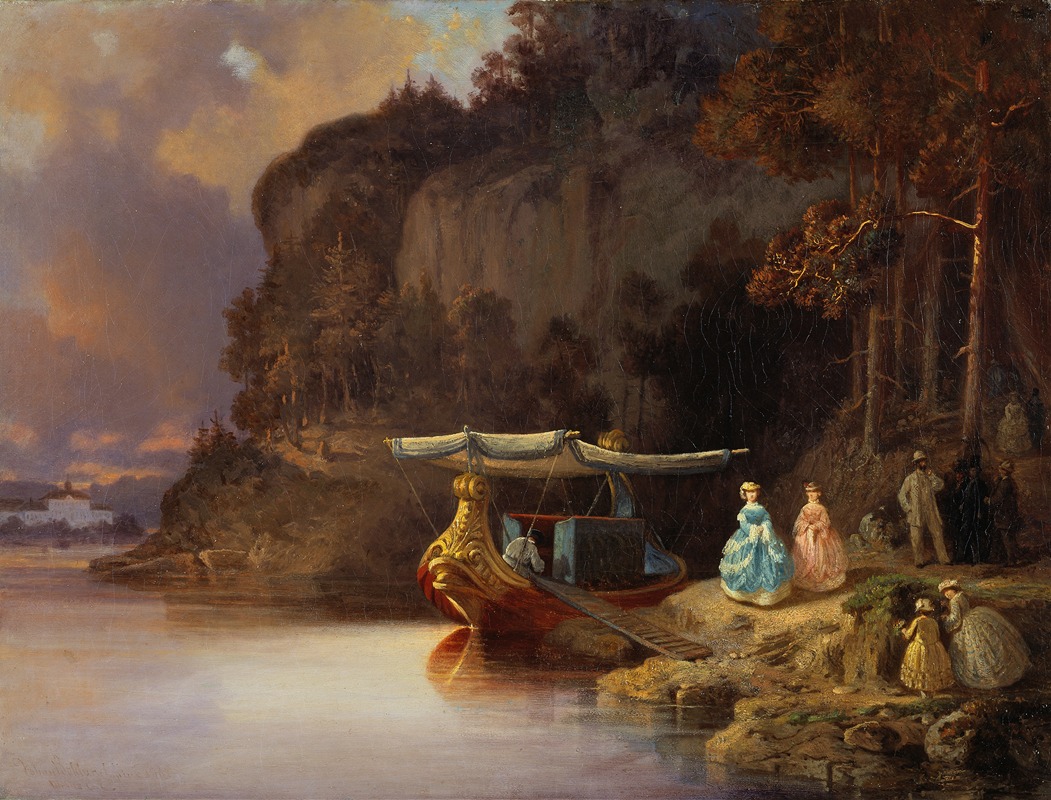 Johan Christoffer Boklund - Carl’s Cliff. View of Edsviken