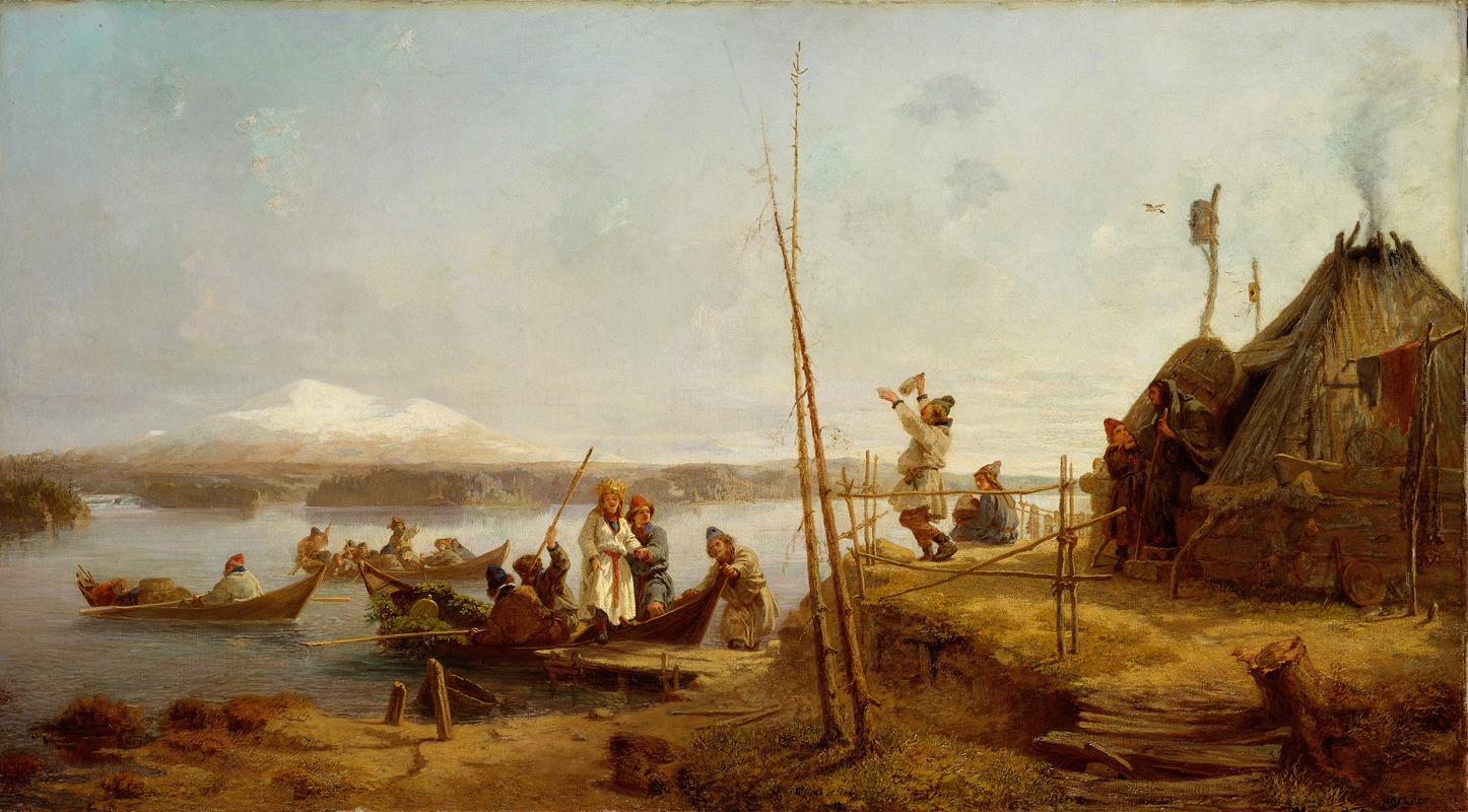 Johan Fredrik Höckert - Bridal Homecoming at Lake Hornavan