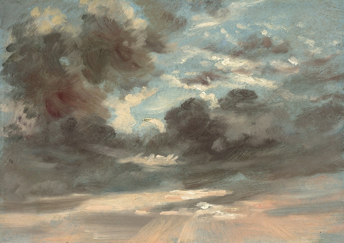 John Constable - Cloud Study – Stormy Sunset