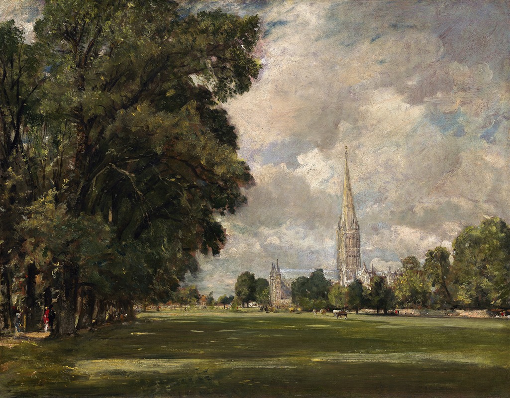 John Constable - Salisbury Cathedral from Lower Marsh Close