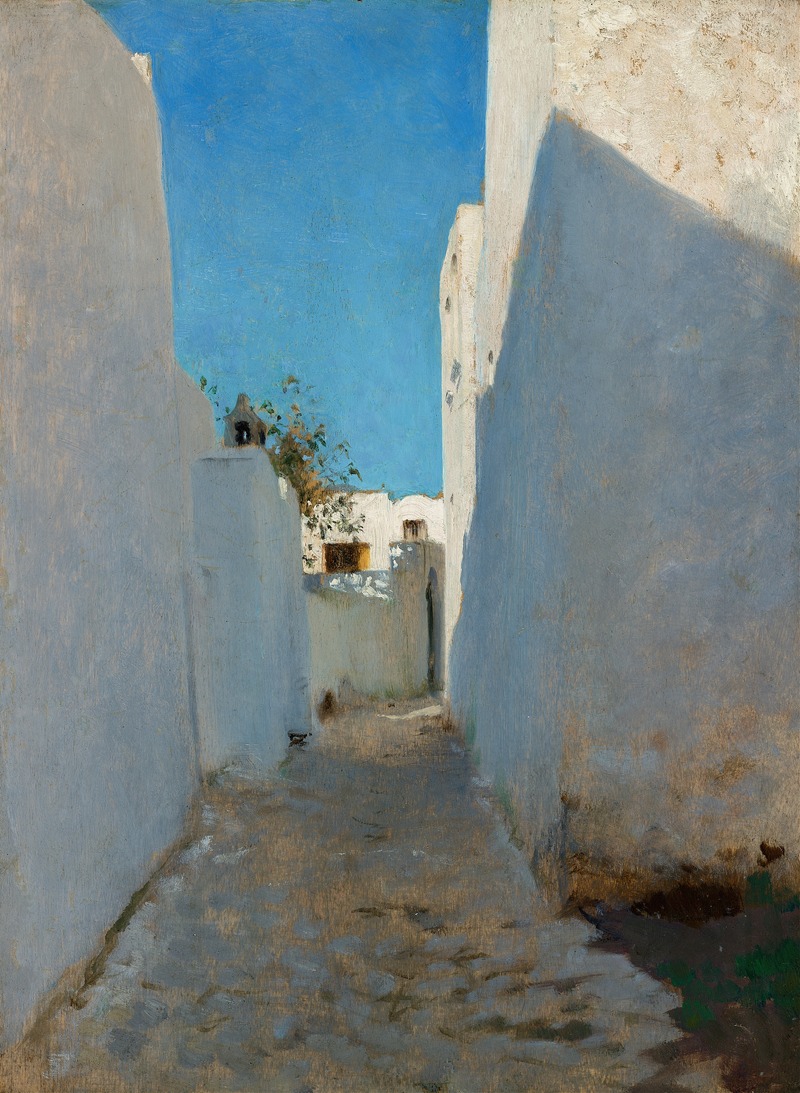 John Singer Sargent - A Moroccan Street Scene