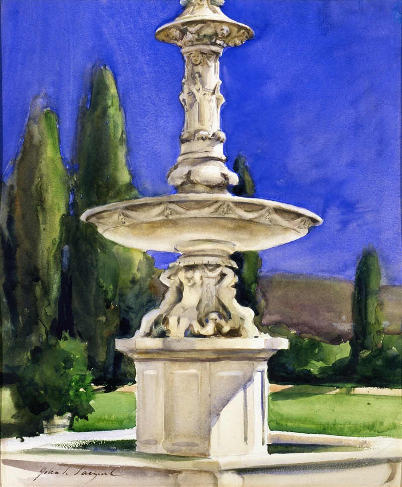 John Singer Sargent - Marble Fountain in Italy