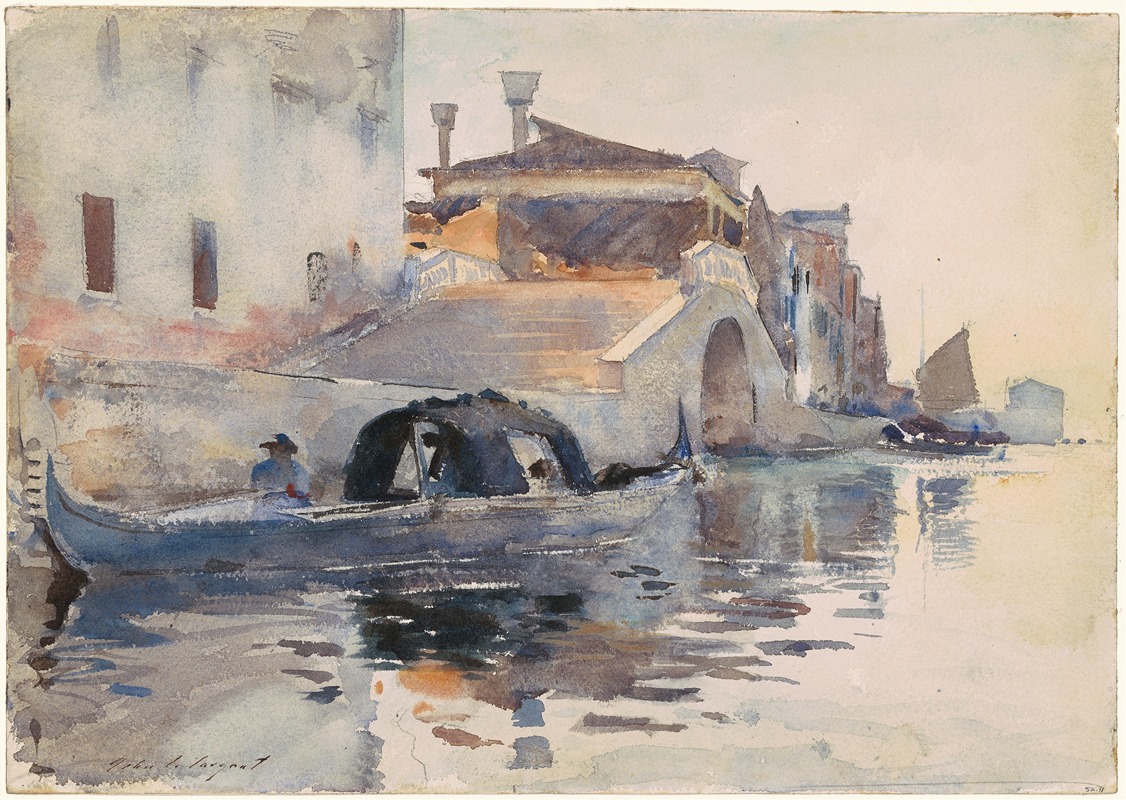 John Singer Sargent - Ponte Panada, Fondamenta Nuove, Venice