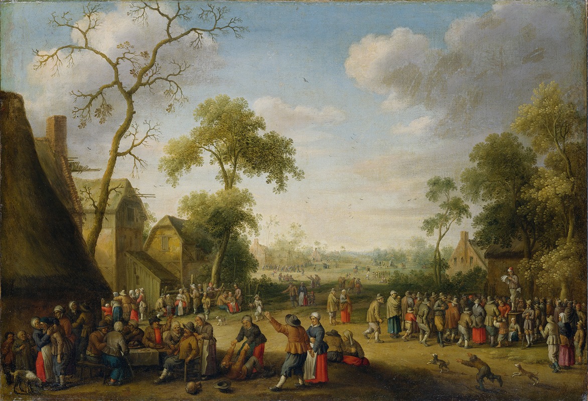 Joost Cornelisz Droochsloot - Village Scene