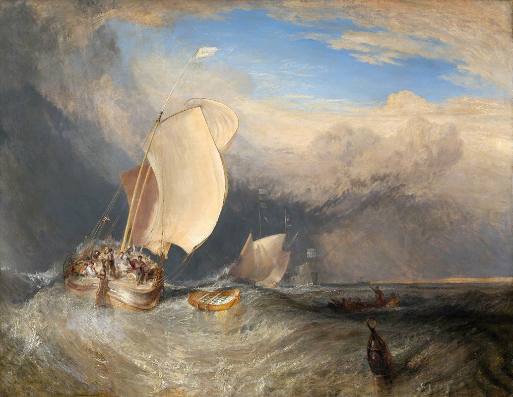 Joseph Mallord William Turner - Fishing Boats with Hucksters Bargaining for Fish