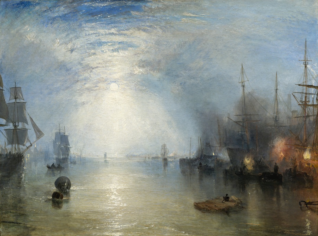 Joseph Mallord William Turner - Keelmen Heaving in Coals by Moonlight