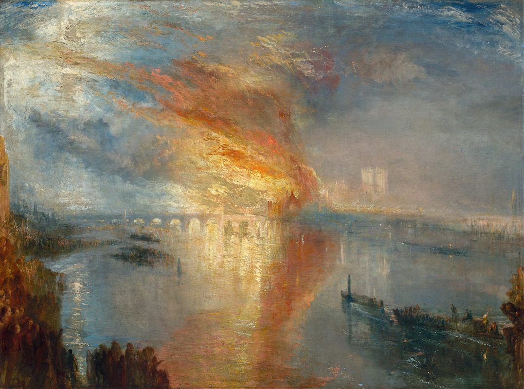 Joseph Mallord William Turner - The Burning of the Houses of Lords and Commons, 16 October 1834