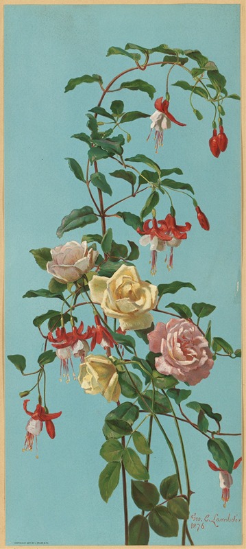 George Cochran Lambdin - Roses and Fuchsia