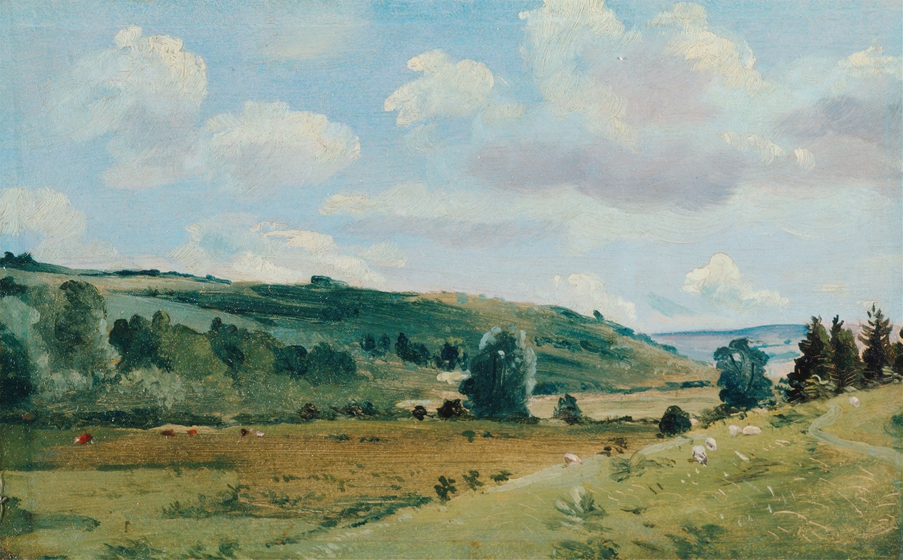 Lionel Constable - Summer Landscape near Dedham