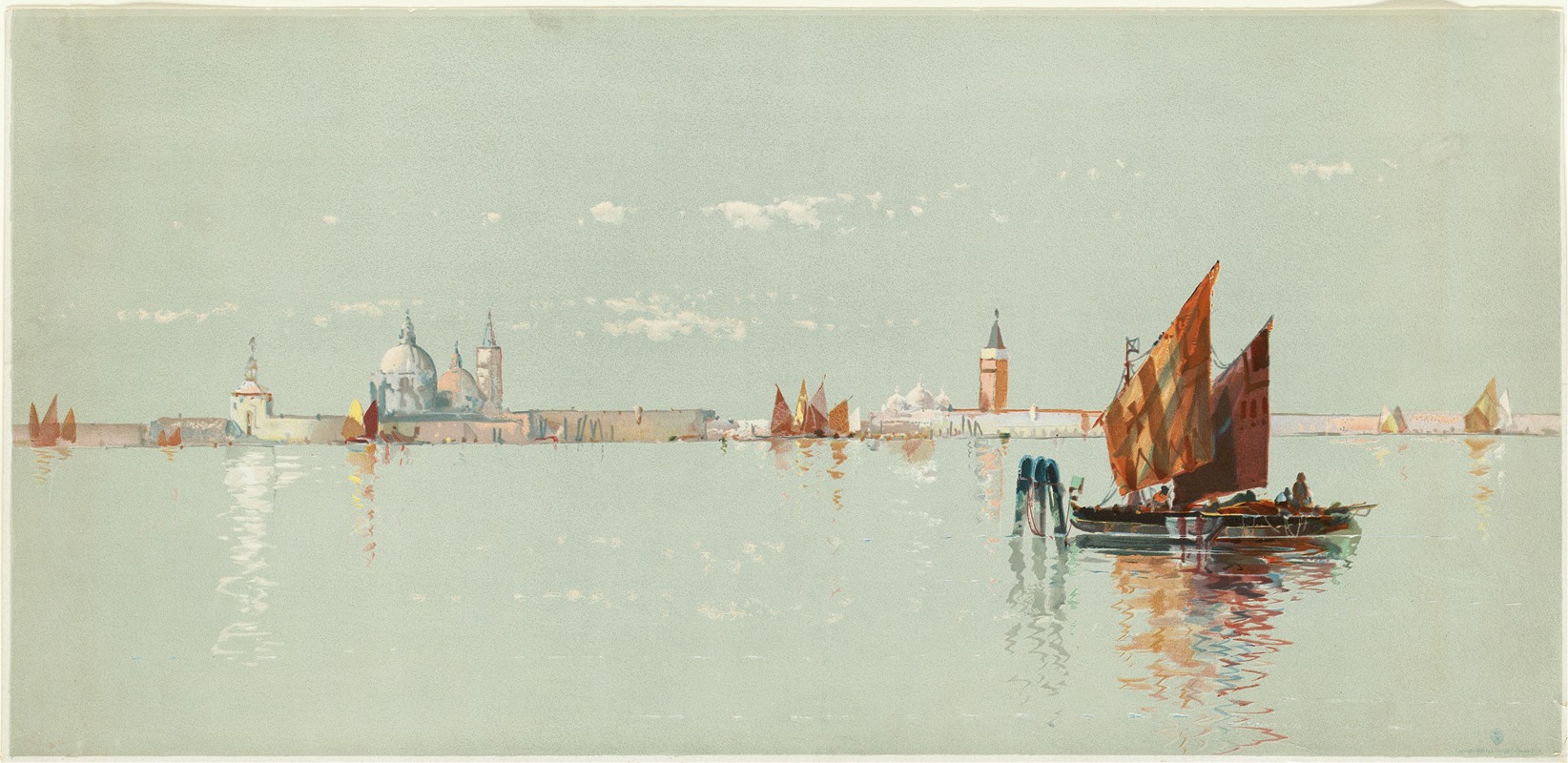 Louis Prang - Venetian seascape
