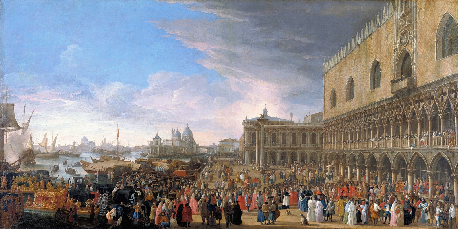 Luca Carlevarijs - The Entry of the French Ambassador into Venice in 1706