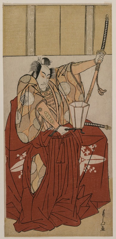 Katsukawa Shunzan - Ichikawa Monnosuke II as Urabe no Suetake; Onoe Matsusuke as Usui Sadamitsu; Nakamura Nakazo I as Watanabe no Tsuna