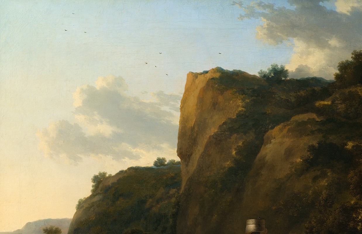 Nicolaes Pietersz. Berchem - Landscape with Reed Gatherers