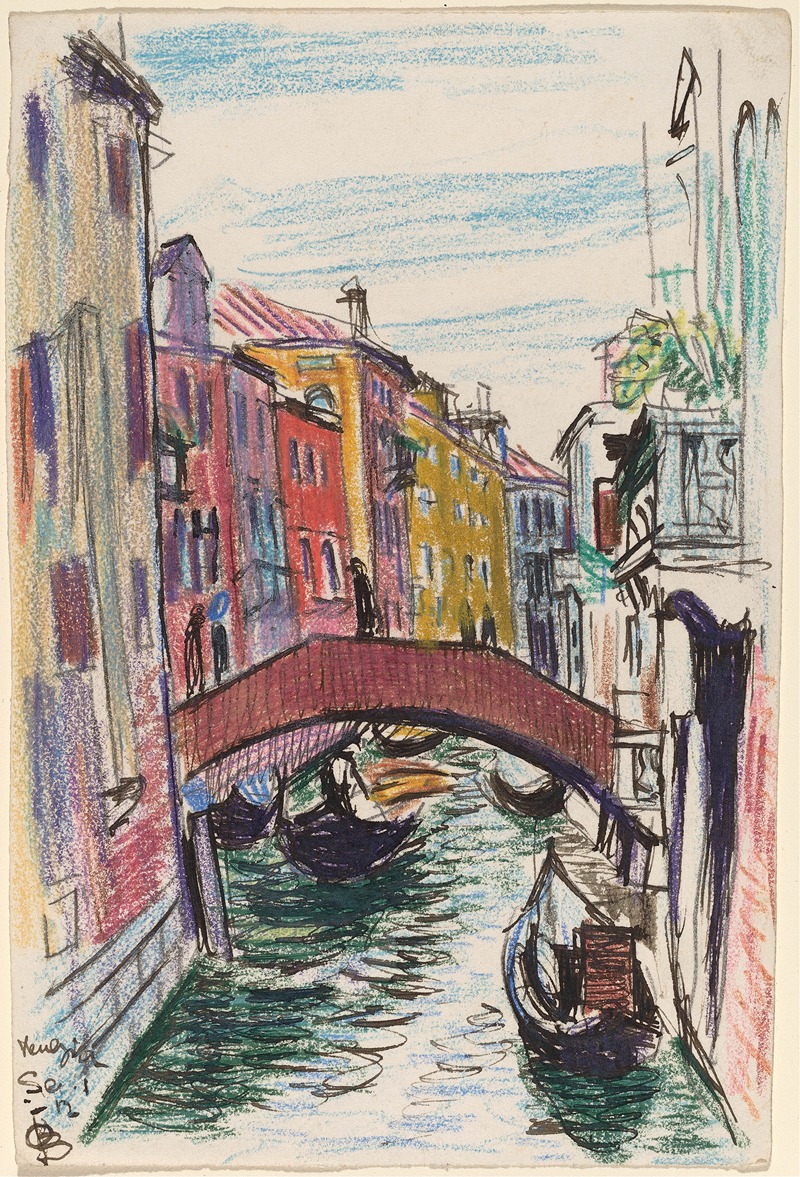 Oscar Bluemner - Canal, Venice
