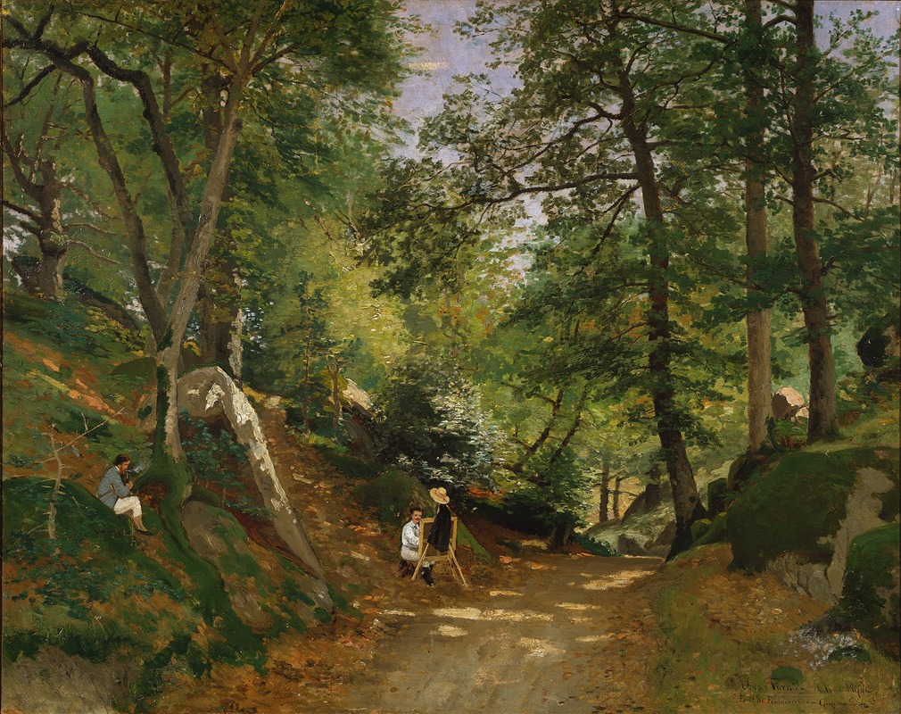 Oscar Törnå - Summer Landscape near Fontainebleau