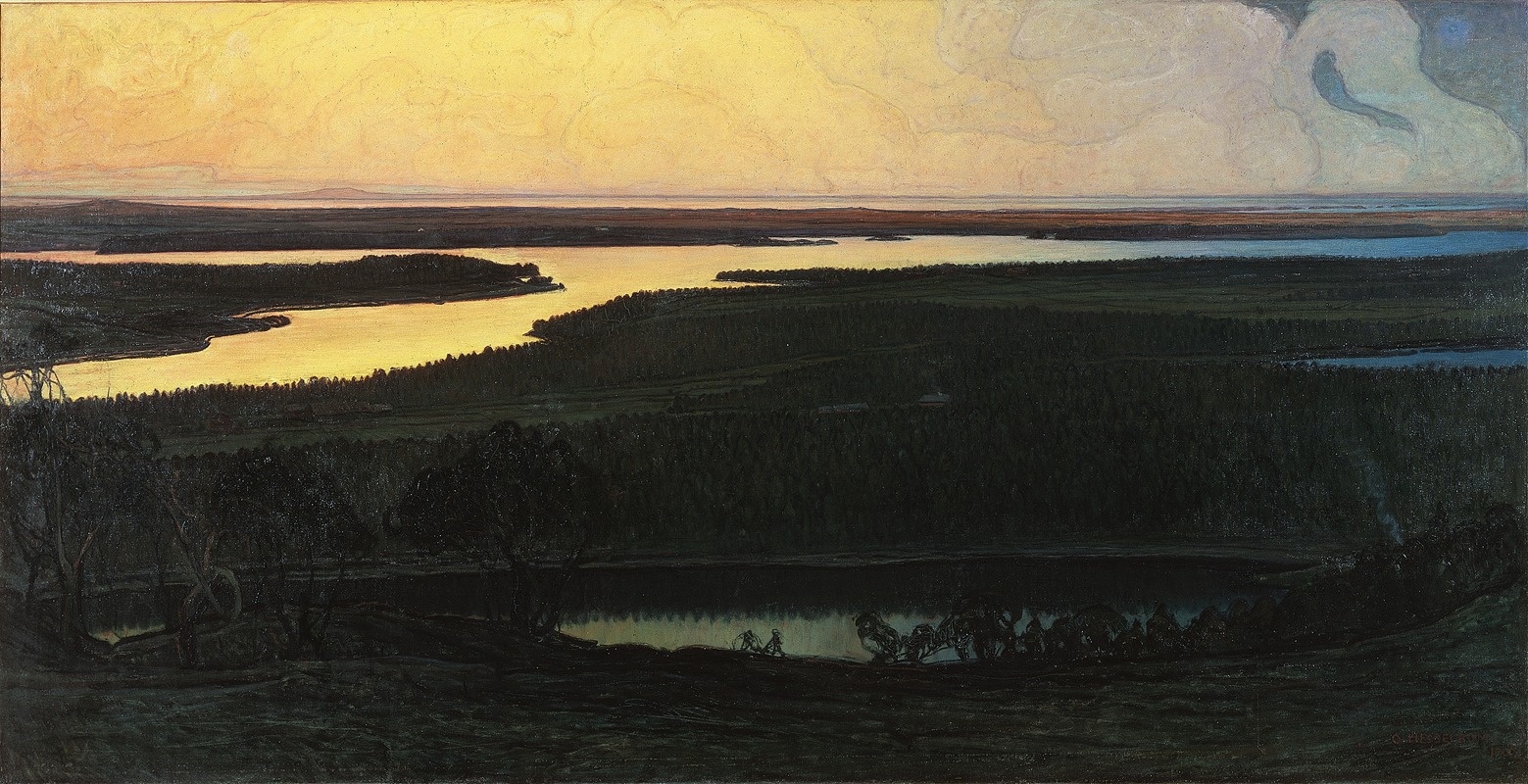 Otto Hesselbom - Our Country. Motif from Dalsland