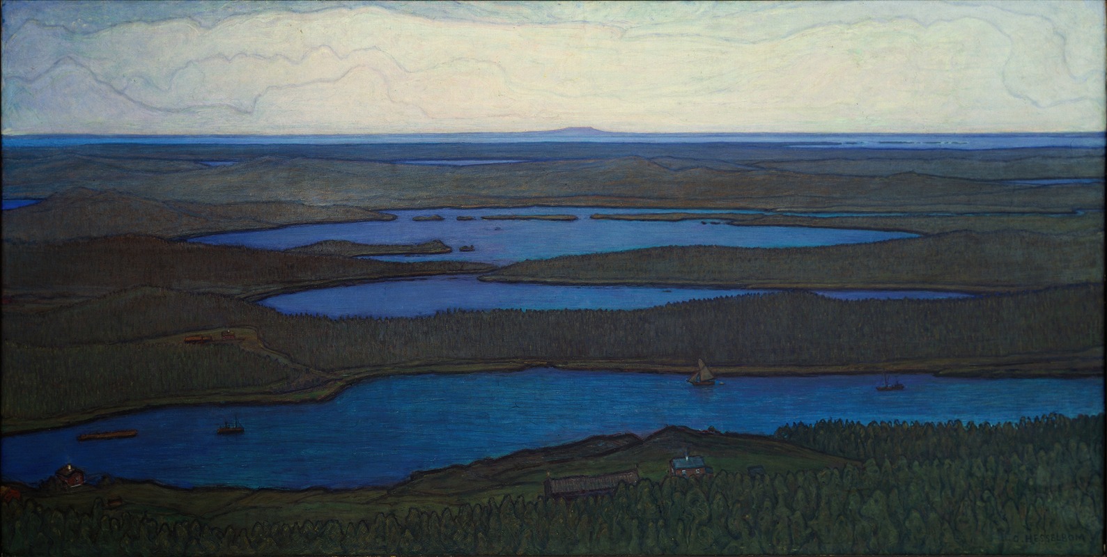 Otto Hesselbom - Over Forest and Lake