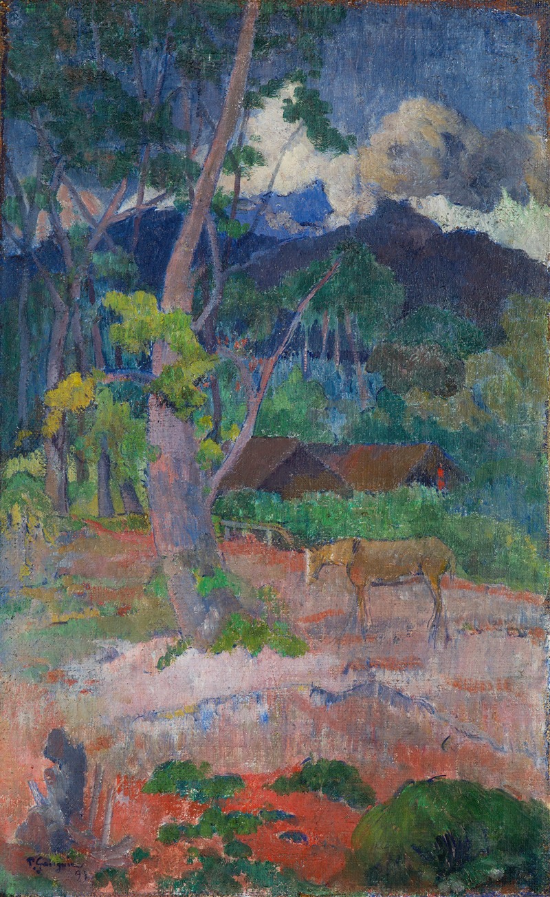 Paul Gauguin - Landscape with a Horse