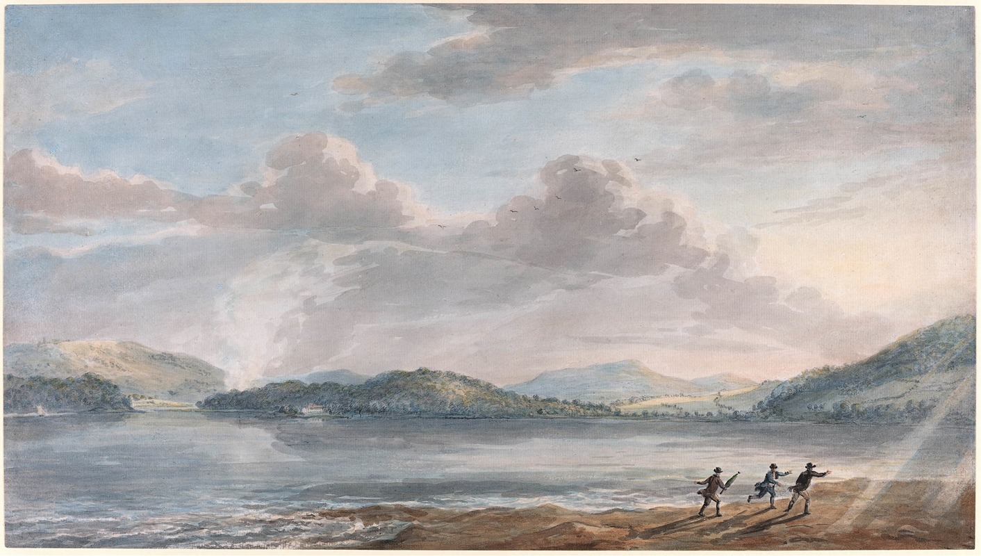 Paul Sandby - The Tide Rising at Briton Ferry