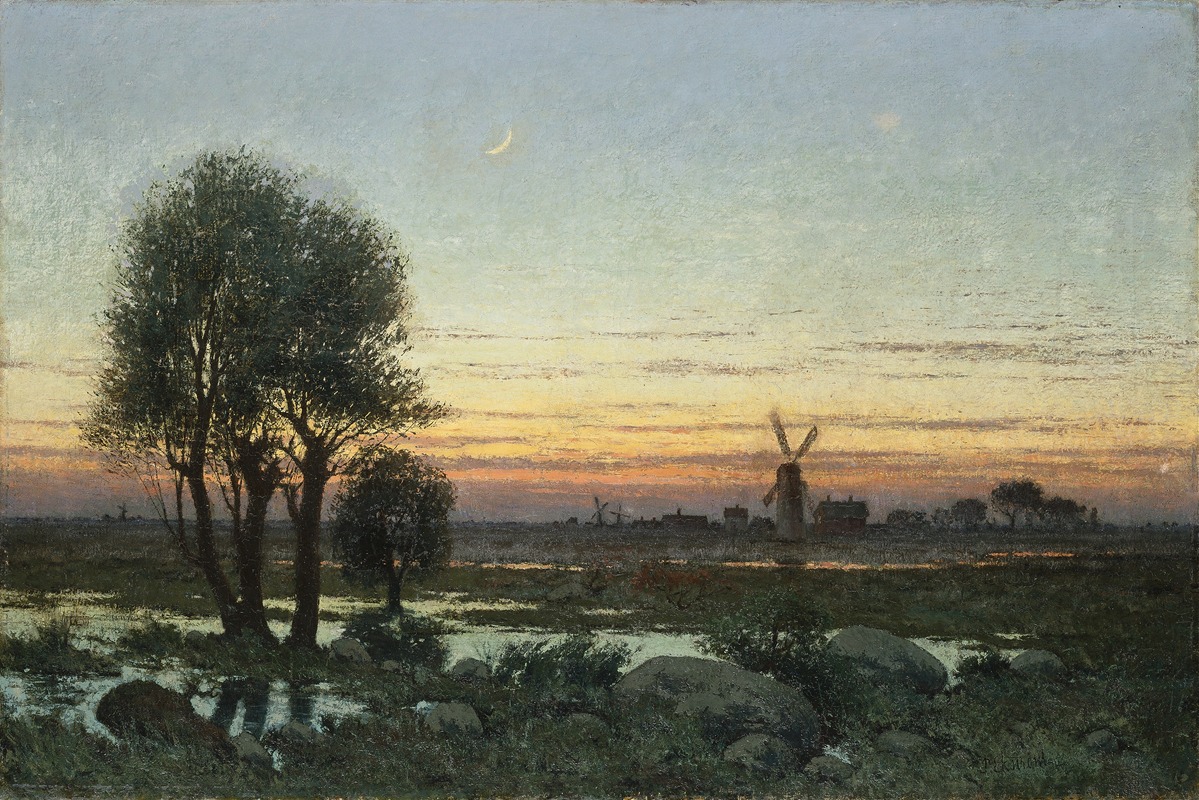 Per Ekström - Autumn Landscape in the Glow of Sunset