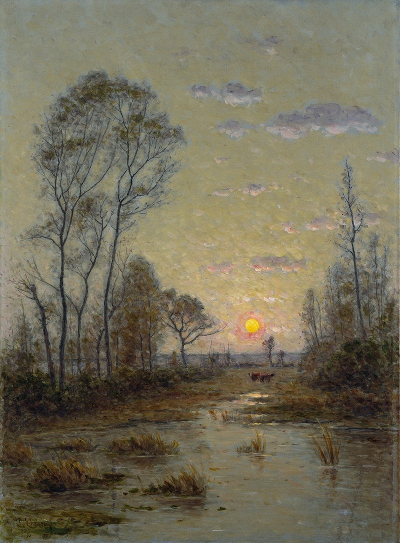 Per Ekström - Two Cows in an Evening Landscape