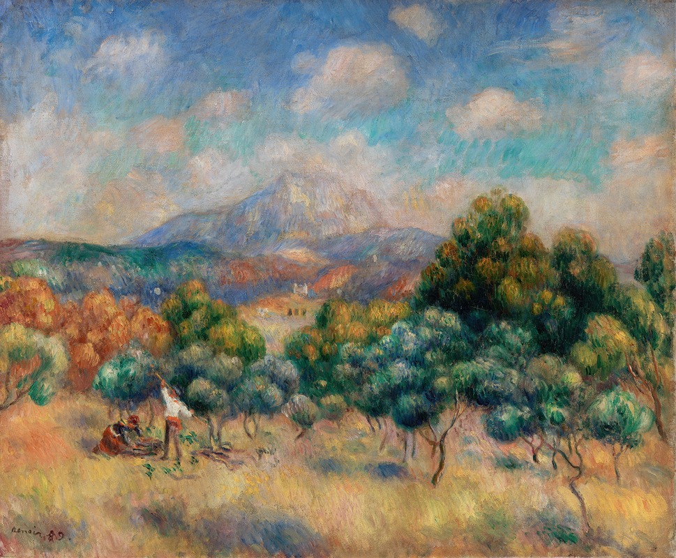 Pierre-Auguste Renoir - Montagne Sainte-Victoire (Paysage)