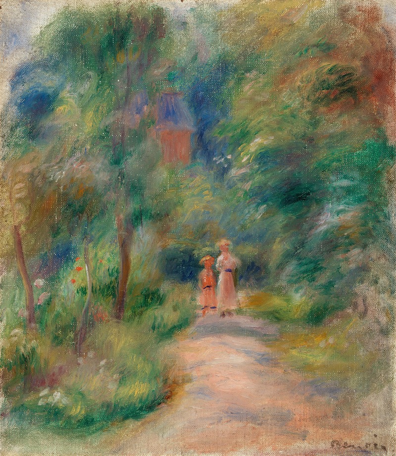 Pierre-Auguste Renoir - Two Figures on a Path (Deux figures dans un sentier)