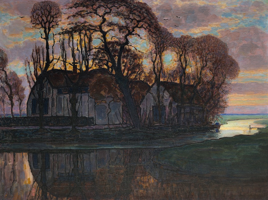 Piet Mondrian - Farm Near Duivendrecht, in the Evening