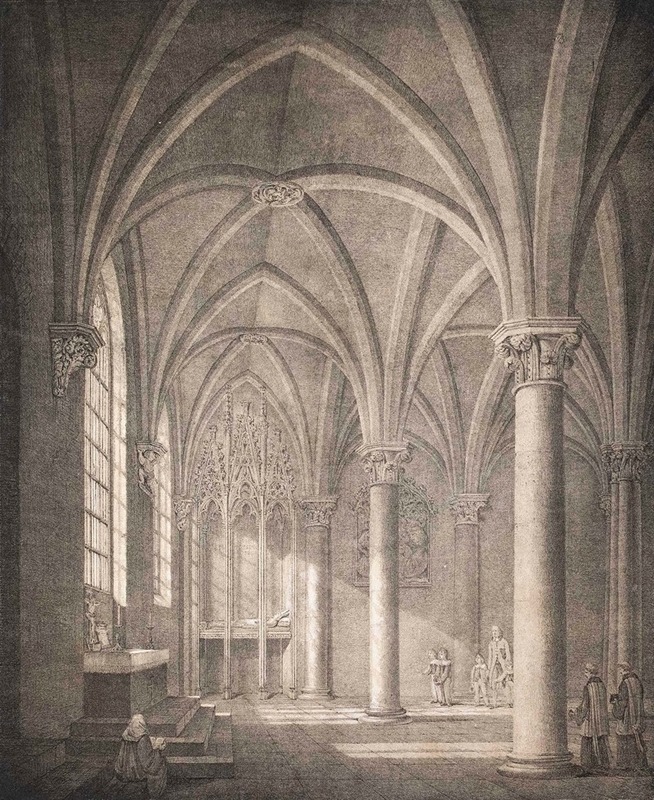 Domenico Quaglio the Younger - Straßburger Münster mit Grabmal Lichtenberg