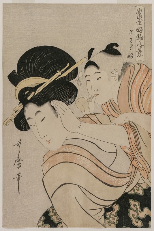 Kitagawa Utamaro - Fond of Noise from the series Eight Views of Favorite Things of Today’s World