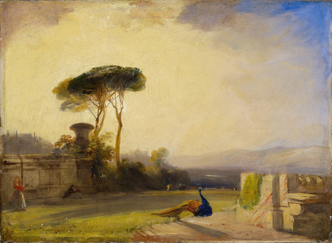 Richard Parkes Bonington - View on the Grounds of a Villa near Florence
