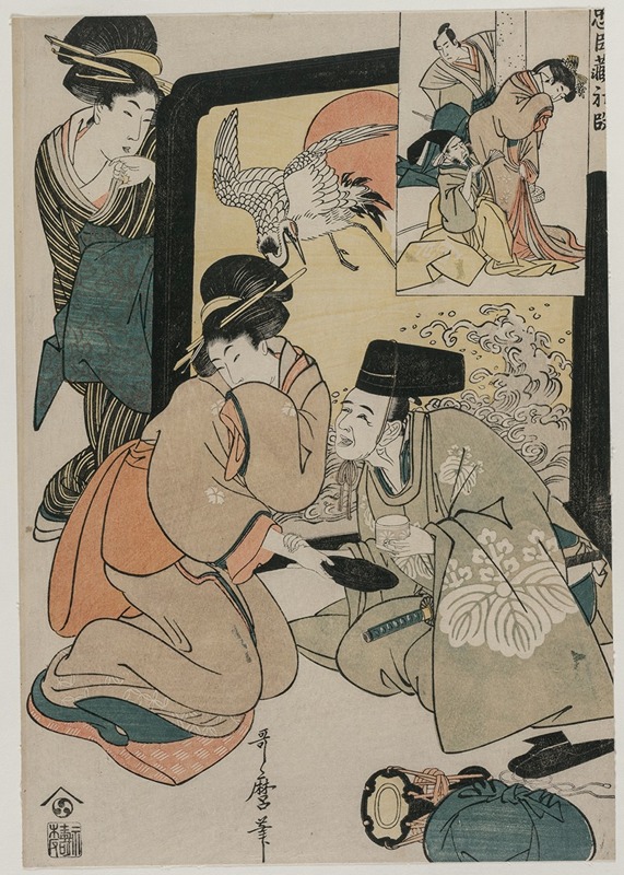 Kitagawa Utamaro - Chushingura: Act I of The Storehouse of Loyalty