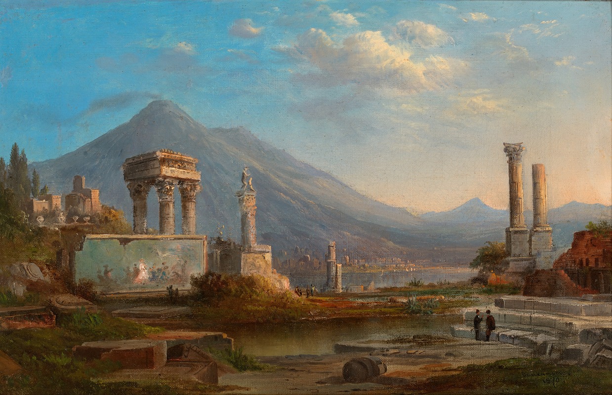 Robert S. Duncanson - Vesuvius and Pompeii