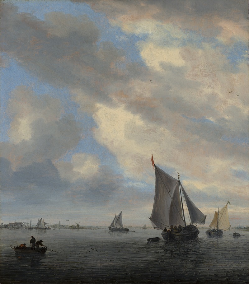 Jacob Salomonsz. van Ruysdael - View of Sailing Boats on a Lake