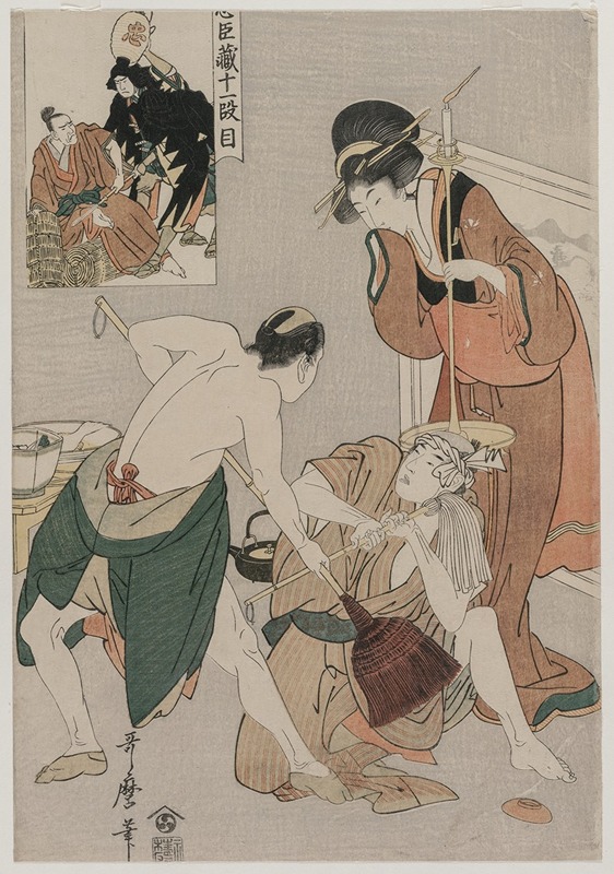 Kitagawa Utamaro - Chushingura: Act XI of The Storehouse of Loyalty