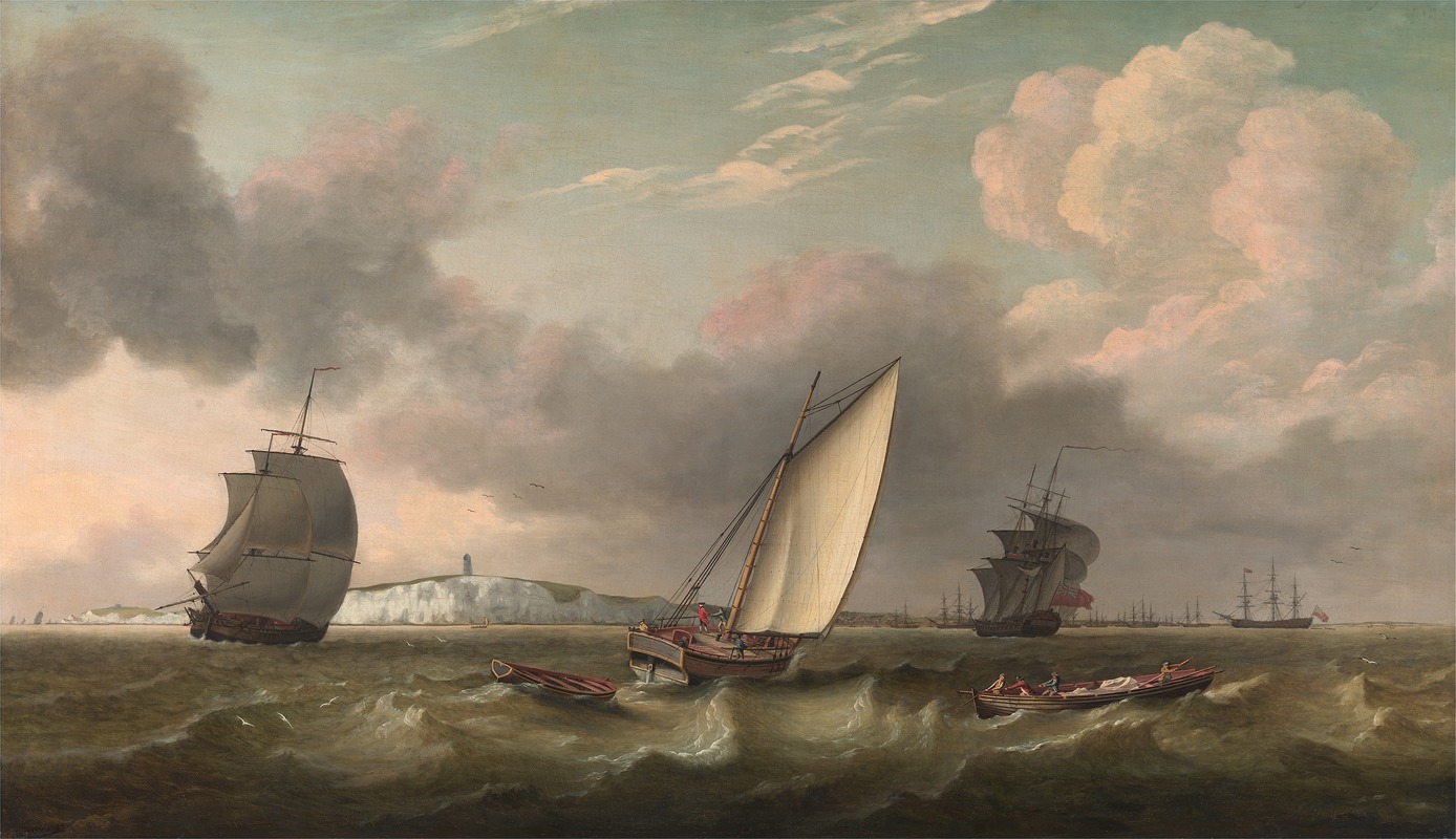 Thomas Luny - Packet Boat Under Sail in a Breeze off the South Foreland